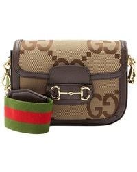 Gucci - Brown Jumbo GG Canvas Horsebit 1955 Mini Crossbody (authentic Pre-loved) - Lyst