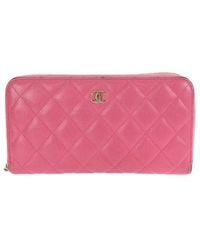 CHANEL - Pink Caviar Leather Coco Mark Long Wallet (authentic Pre-loved) - Lyst