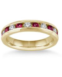 Gem Spark - 14k 1.18 Ct. Tw. Diamond & Ruby Ring - Lyst