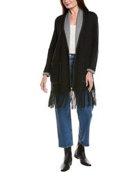 Hannah Rose - Long Fringe Cashmere-Blend Cardigan - Lyst