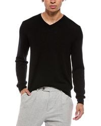Bruno Magli - Merino Wool-blend V-neck Sweater - Lyst