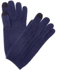 Phenix - Placed Cable Touch Tech Cashmere Gloves - Lyst