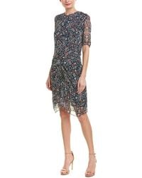 Isabel Marant Etoile Geometric Print Shift Dress - Black