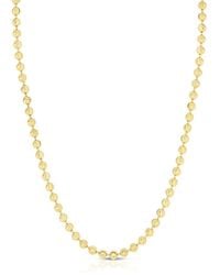 Glaze Jewelry - Gold Over Silver Ball Chain Necklace - Lyst
