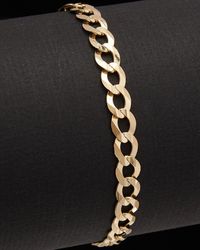 Italian Gold - 14k Cuban Miami Link Bracelet - Lyst