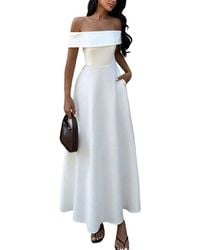 Luna Tuccini - Off-The-Shoulder Maxi Dress - Lyst