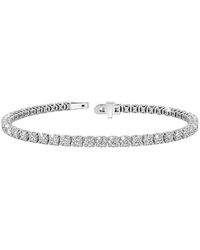 Lab Grown Diamonds - 14K 5.06 Ct. Tw. Lab-Grown Diamond Tennis Bracelet - Lyst