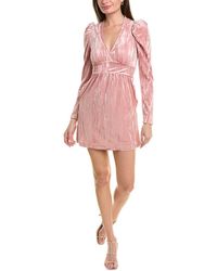Rachel Parcell - Crushed Velvet Mini Dress - Lyst