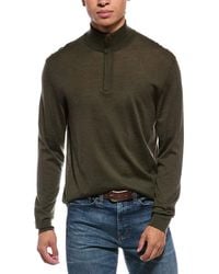 N.Peal Cashmere - Regent Fine Gauge Cashmere & Silk-Blend 1/2-Zip Sweater - Lyst