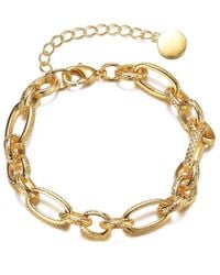 Rachel Glauber - 14k Plated Link Chain Bracelet - Lyst