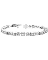 Lab Grown Diamonds - 14K 9.10 Ct. Tw. Lab-Grown Diamond Tennis Bracelet - Lyst