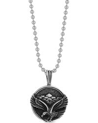 YIELD OF MEN - Yield Of Silver Eagle Pendant Necklace - Lyst