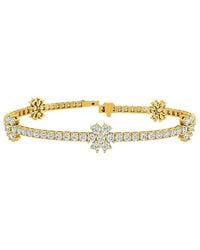 Lab Grown Diamonds - 14K 4.56 Ct. Tw. Lab-Grown Diamond Tennis Bracelet - Lyst