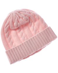 Brodie Cashmere - Chunky Cable Pom Pom Cashmere Hat - Lyst