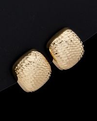 Italian Gold - 14k Square Button Studs - Lyst