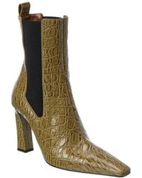 Giuseppe Zanotti - Brenda 90 Croc-Embossed Leather Boot - Lyst