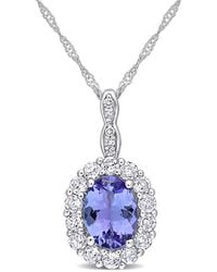Rina Limor - 14k 1.91 Ct. Tw. Diamond & Gemstone Halo Necklace - Lyst