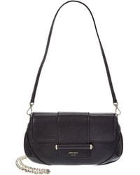 Jimmy Choo - Bar Leather Wallet On Chain - Lyst