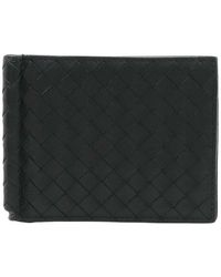 Bottega Veneta - Black Intrecciato Leather Wallet (authentic Pre-loved) - Lyst