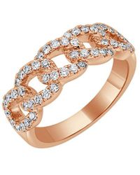 Sabrina Designs - 14k Rose Gold 0.45 Ct. Tw. Diamond Link Ring - Lyst
