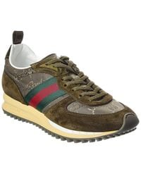 Gucci - Re-Motion Gg Nylon & Suede Sneaker - Lyst