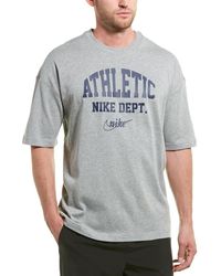 Nike Sportswear Logo-print Mélange Cotton-jersey T-shirt - Gray