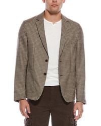 Officine Generale - Officine Generale New Light Check Wool Blazer - Lyst