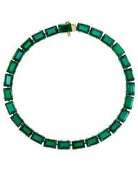 Effy Fine Jewelry - 14K 16.67 Ct. Tw. Lab-Grown Diamond & Lab-Grown Emerald Bracelet - Lyst