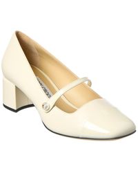 Jimmy Choo - Elisa 45 Leather & Patent Pump - Lyst