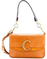 Chloé - Leather C Double Carry Bag Small (Authentic Pre-Loved) - Lyst