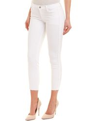 J Brand 9326 White Low-rise Skinny Crop