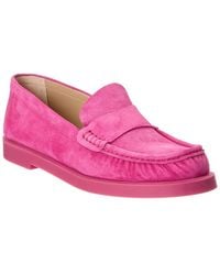 Stuart Weitzman - Blake Suede Loafer - Lyst