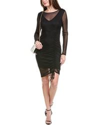 Bebe - Powermesh Midi Dress - Lyst