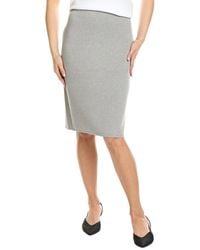 St. John - Solid Stretch Knit Pencil Skirt - Lyst