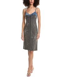 3.1 Phillip Lim - Liberty Two-Toned Denim Slip Dress - Lyst