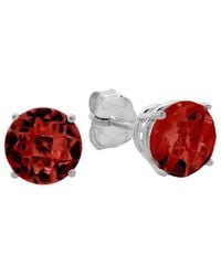 MaxColor - 10k 2.10 Ct. Tw. Garnet Studs - Lyst