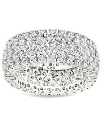 Sterling Forever - Silver Cz Yvonne Stacking Ring - Lyst