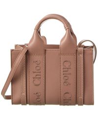 Chloé - Woody Mini Leather Tote - Lyst