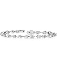 Lab Grown Diamonds - 14K 5.35 Ct. Tw. Lab-Grown Diamond Tennis Bracelet - Lyst