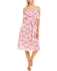 CELINA MOON - Braided Strap Midi Dress - Lyst