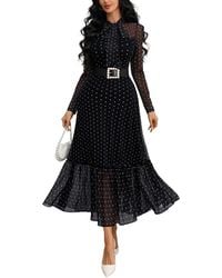 AMINA GLAM - Midi Dress - Lyst
