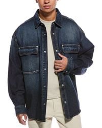 Palm Angels - Midnight Monogram Denim Shirt - Lyst