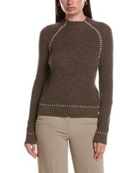 Bruno Magli - Shaker Funnel Neck Wool & Cashmere-blend Sweater - Lyst