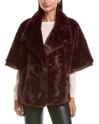 La Fiorentina - Faux Fur Jacket - Lyst