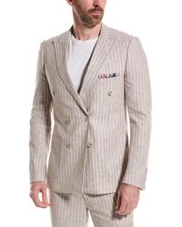 Paisley & Gray - Soho Slim Fit Linen-blend Jacket - Lyst