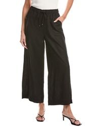 Max Studio - Elastic Waist Linen-Blend Wide Leg Pant - Lyst