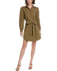 Pascale La Mode - Puff Sleeve Belted Shirtdress - Lyst