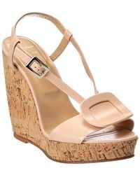 Roger Vivier - Leather Wedge Sandal - Lyst