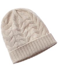 Hannah Rose - Chunky Cable Cashmere Hat - Lyst