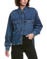 FRAME - Frame The Long Sleeve Hi Low Shirt - Lyst